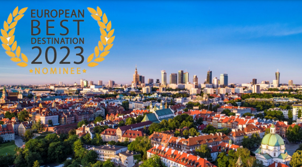 Warszawa w plebiscycie European Best Destination 2023